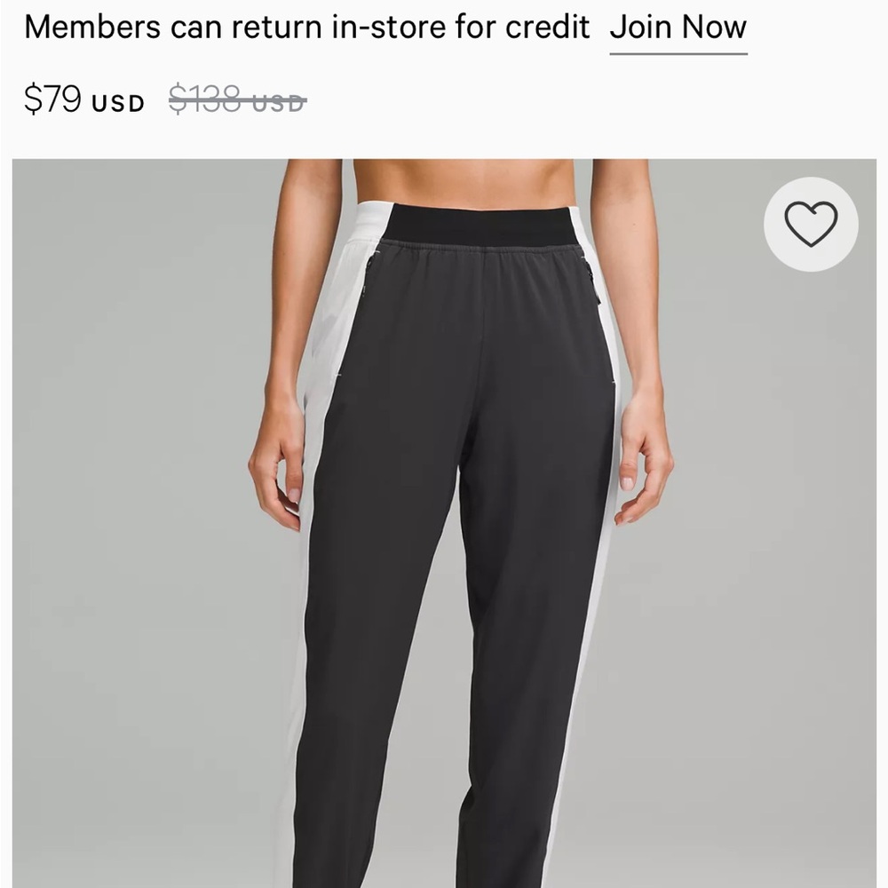 Adapted State High-Rise Jogger: Colourblock Black and White Women's Pants